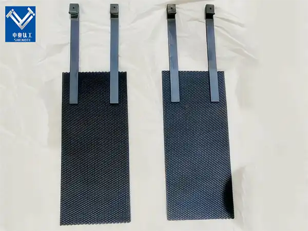 Iridium coated titanium electrode Iridium coated titanium electrode