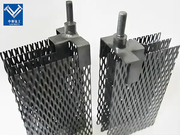 Iridium coated titanium electrode Iridium coated titanium electrode