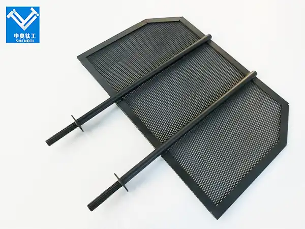 Iridium coated titanium electrode Iridium coated titanium electrode