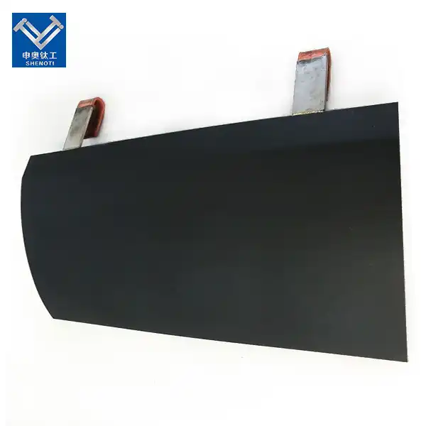 Placa de ânodo de titânio para eletrólise do ácido succínico