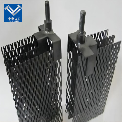Titanium anode for swimming pool disinfection