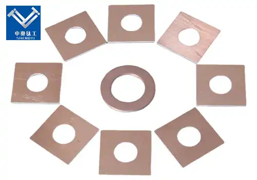 Copper aluminum bimetallic gasket