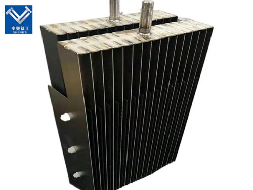 Titanium anode for electrolytic water descaling